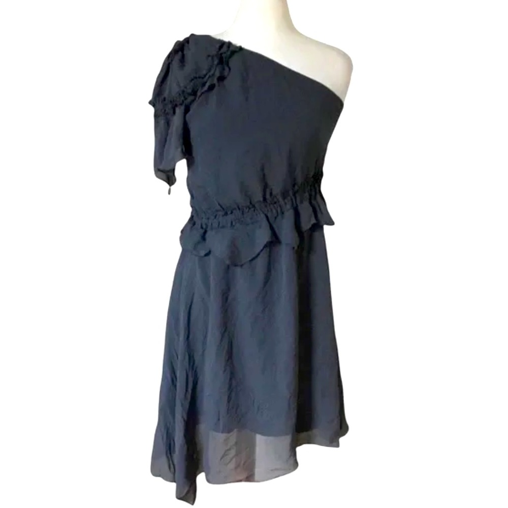 🆕🔖 Diesel ✨ Drakula 100% Silk One Shoulder Asymmetrical Dress ✨ Size L ✨NWT!